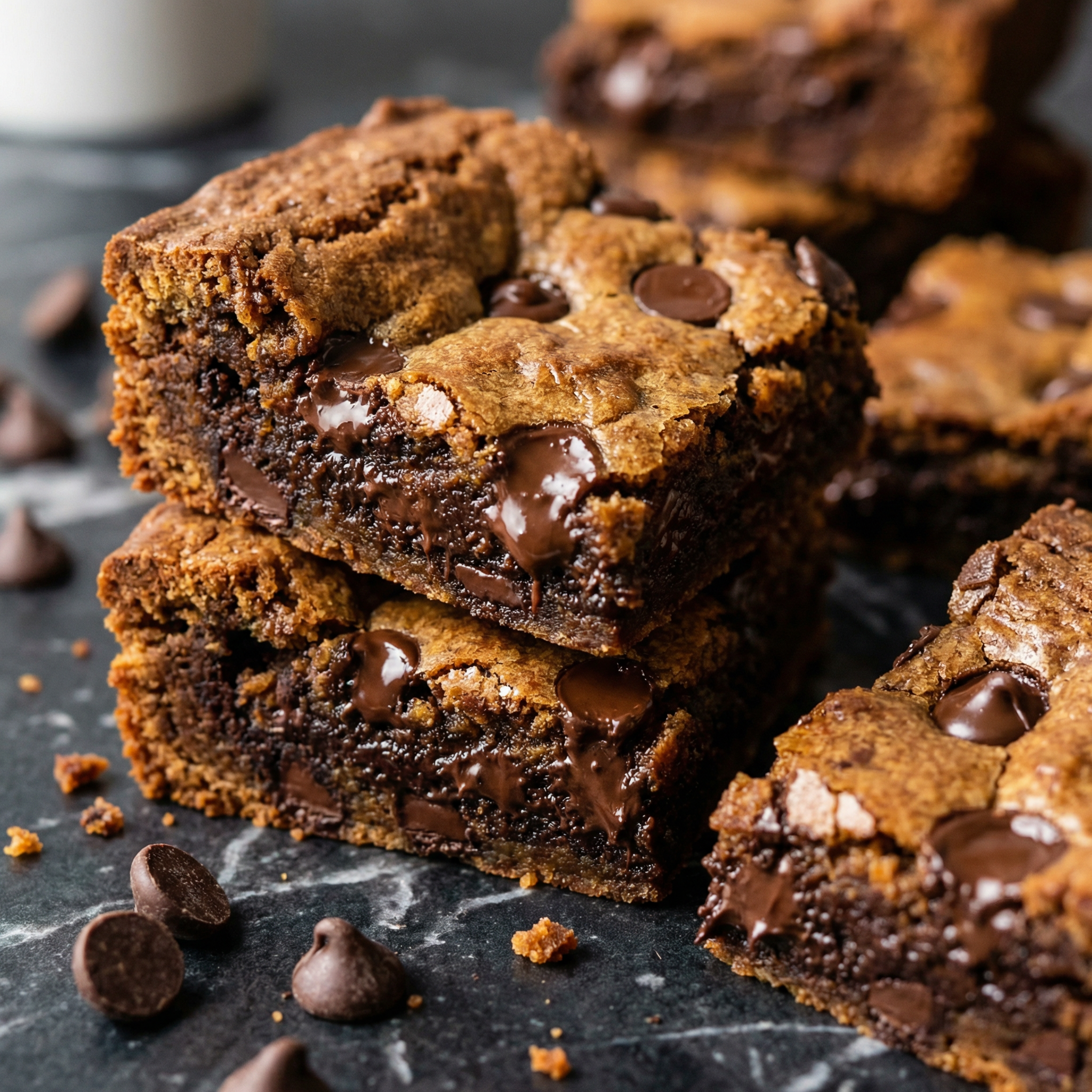 Thick, Buttery & Irresistibly Soft: The Ultimate Chewy Chocolate Chip Bars